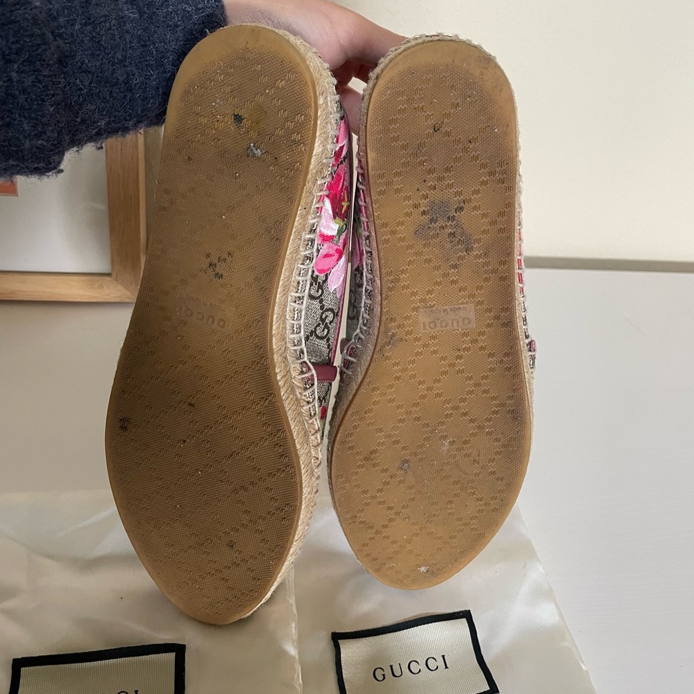 Gucci canvas flat espadrille size 36 1/2 - Picture 10 of 12